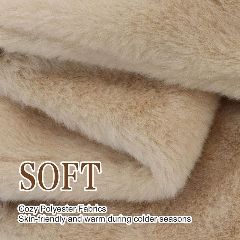 YATANAM Girls Scarf Fuzzy Fleece Kids Scarves Winter Warm Scarf Toddler Adjustable Soft Neck Warmer - Image 2